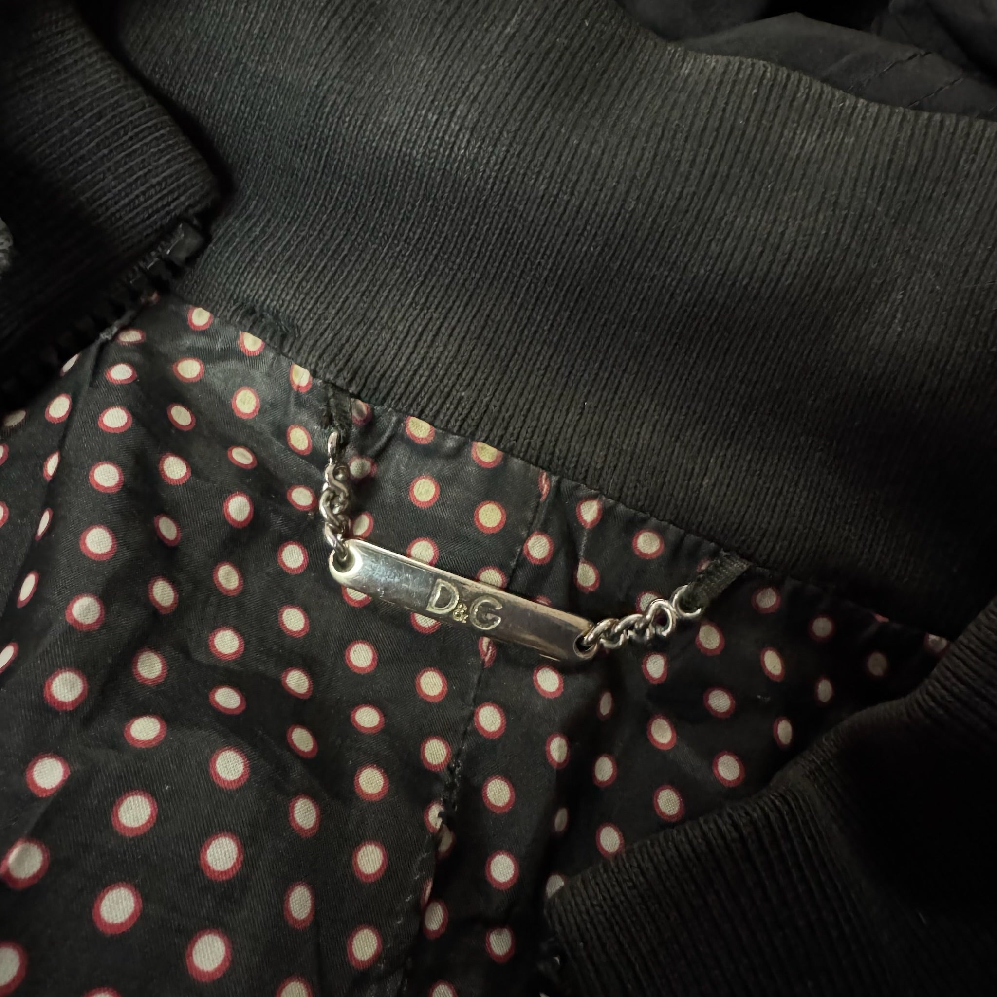 Dolce & Gabbana Leather-Trim Bomber Jacket