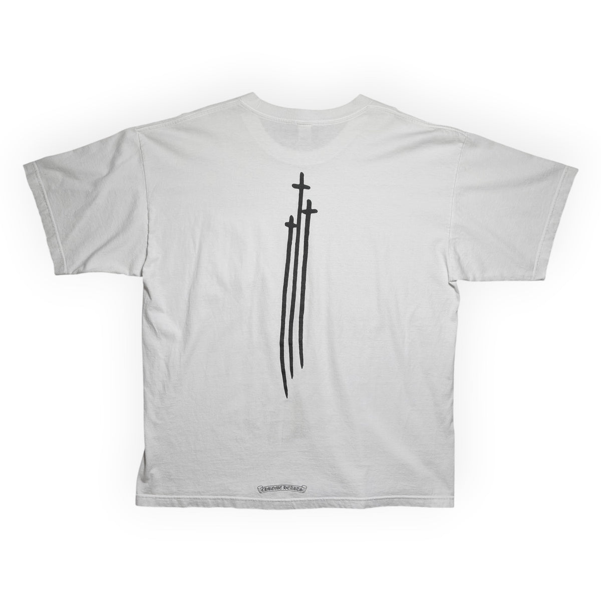 Chrome Hearts 3-Cross Triple Tail Pocket T-Shirt