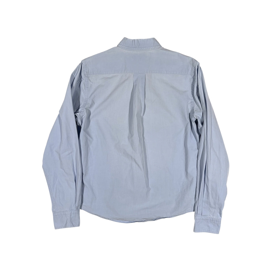 Balenciaga SS19 Embroidered B Logo Button-Down Shirt