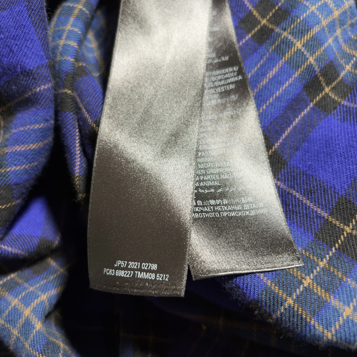Balenciaga Hybrid Graphic Flannel Long-Sleeve Shirt