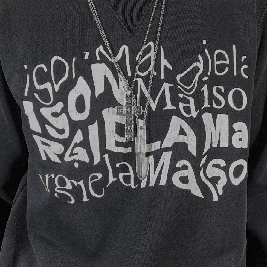 Maison Margiela 2021 Distorted Logo Sweatshirt