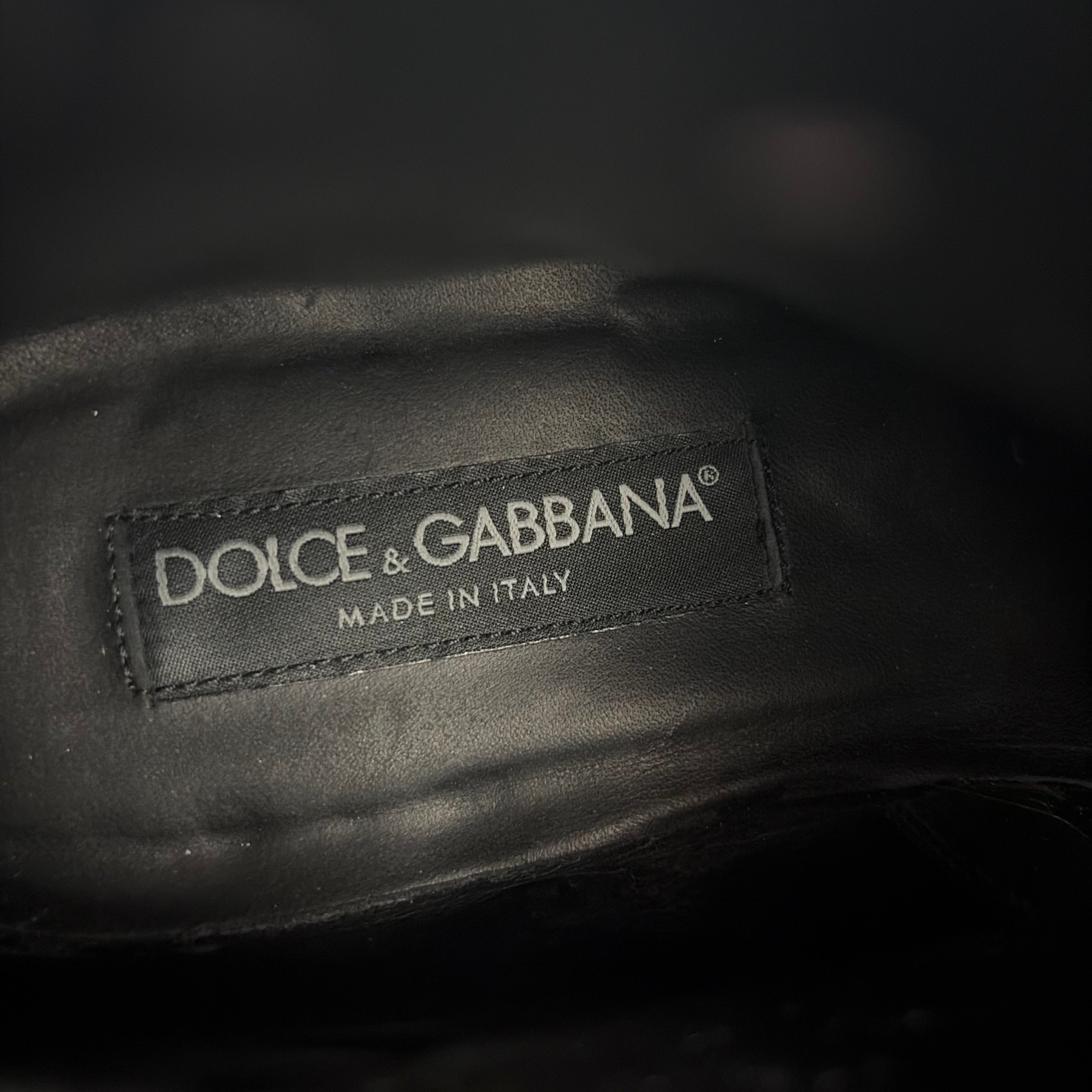 Dolce & Gabbana 2014 Buckled Leather Lace-Up Ankle Boots