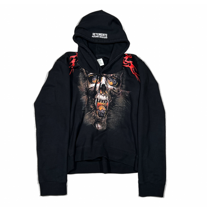 Vetements FW18 Misplaced Skull Hoodie