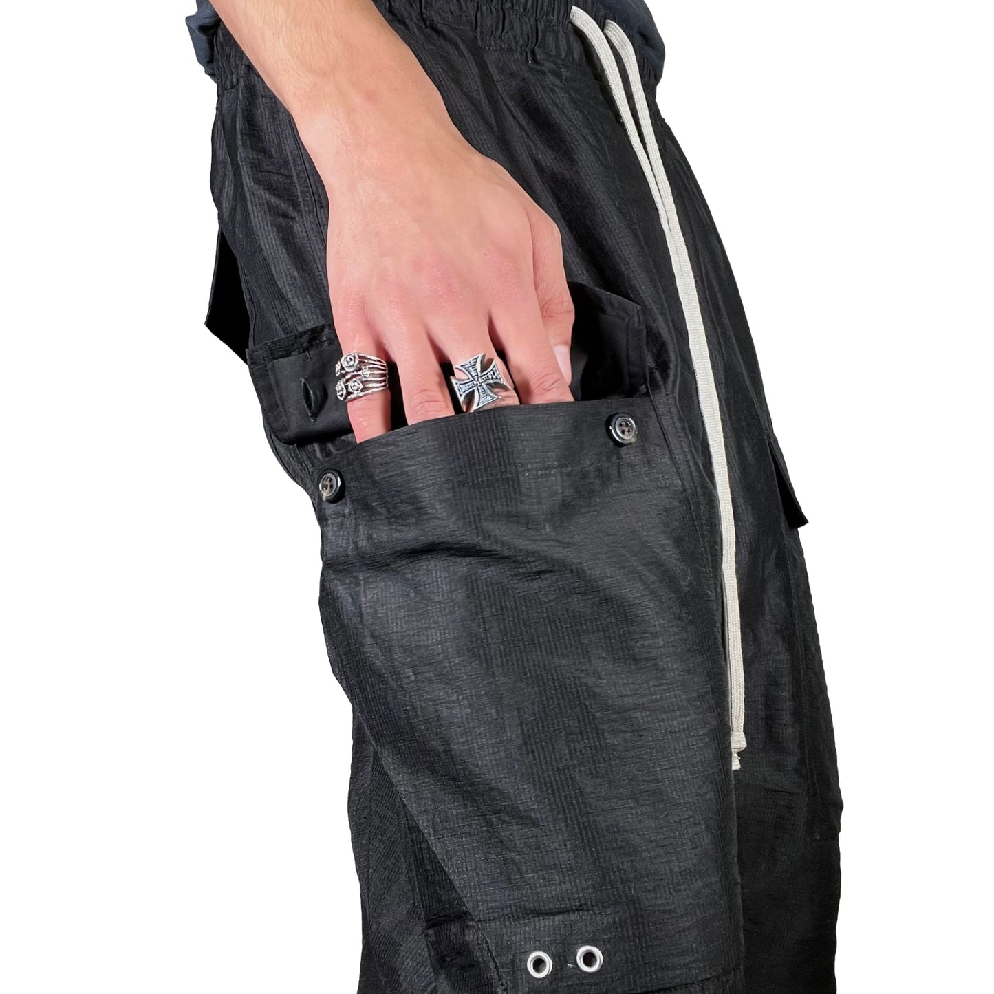 Rick Owens SS23 "Edfu" Cargo Pods Shorts