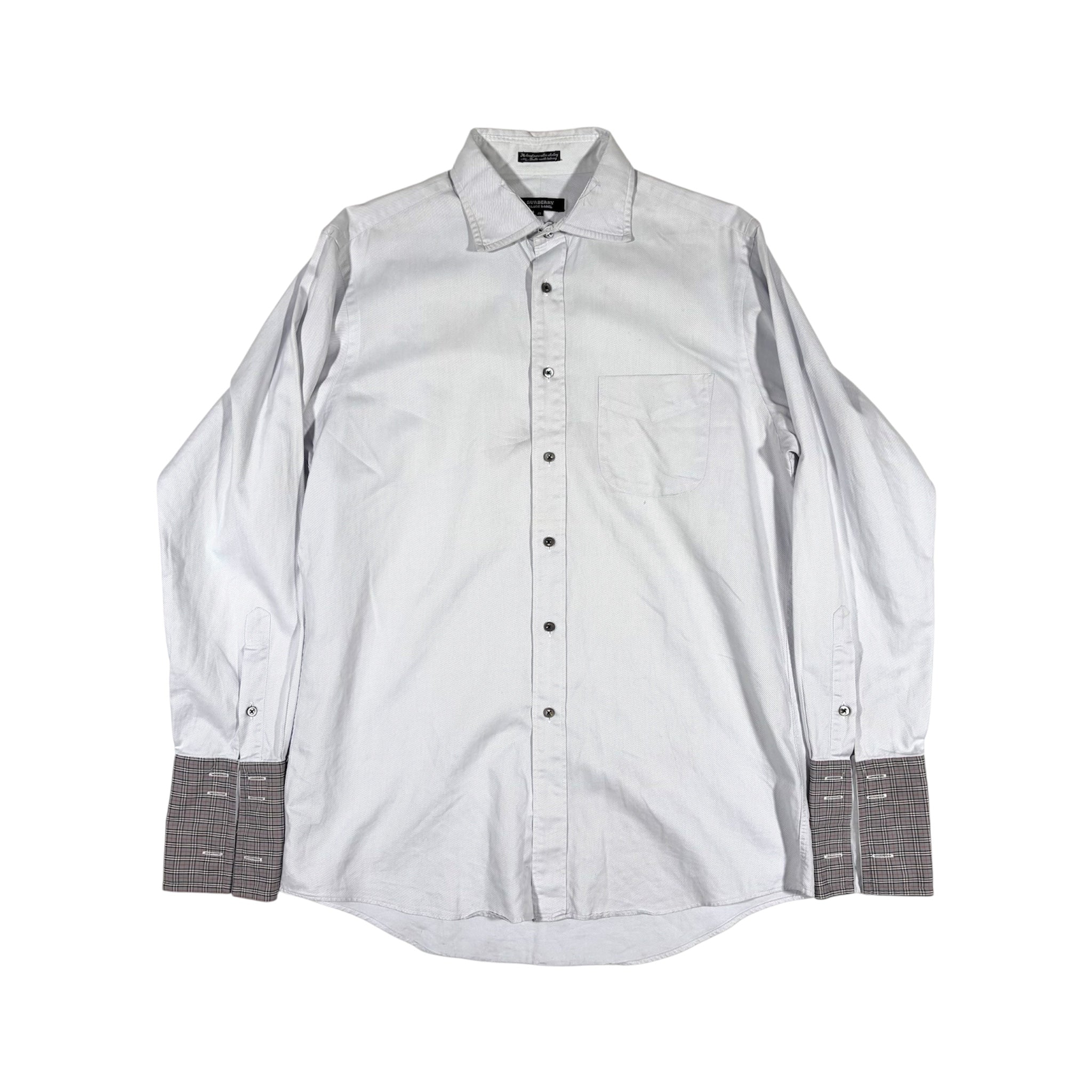 Burberry Black Label Check Cuff Shirt