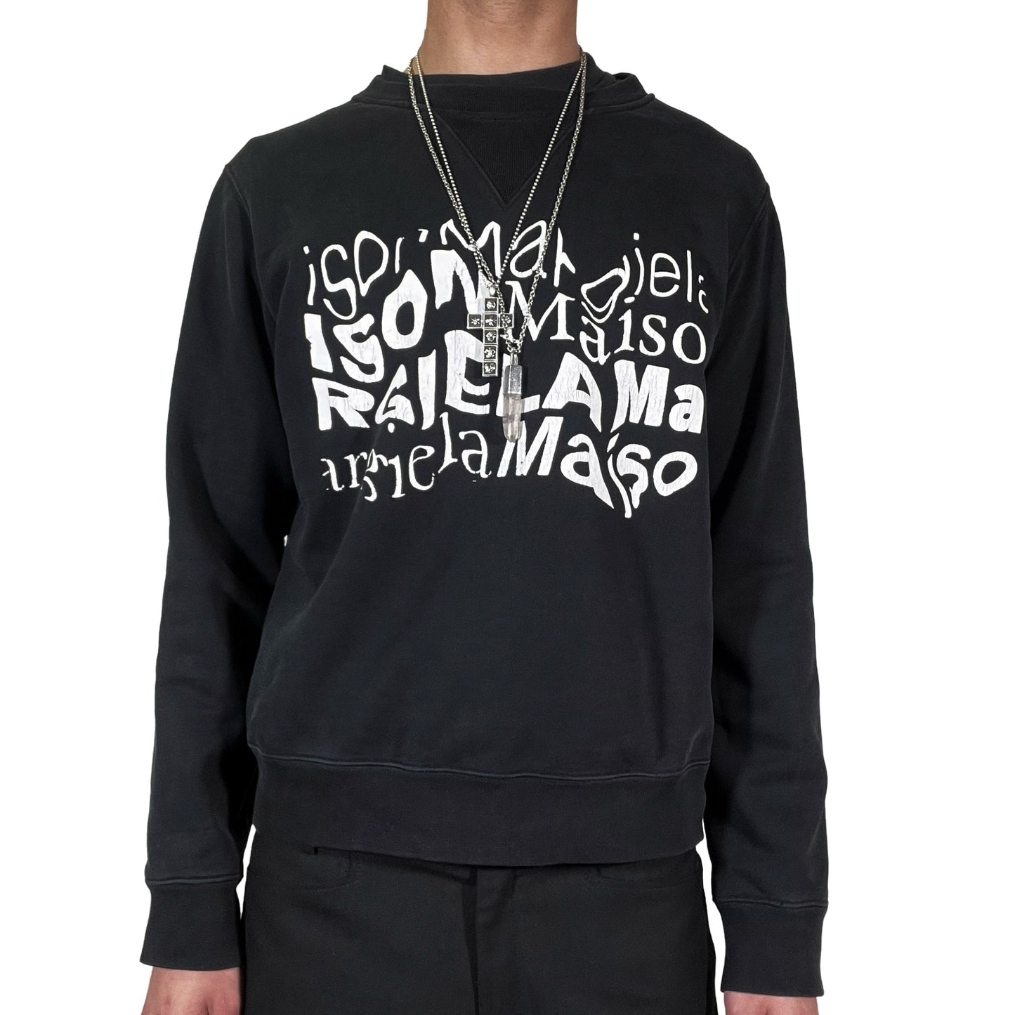 Maison Margiela 2021 Distorted Logo Sweatshirt