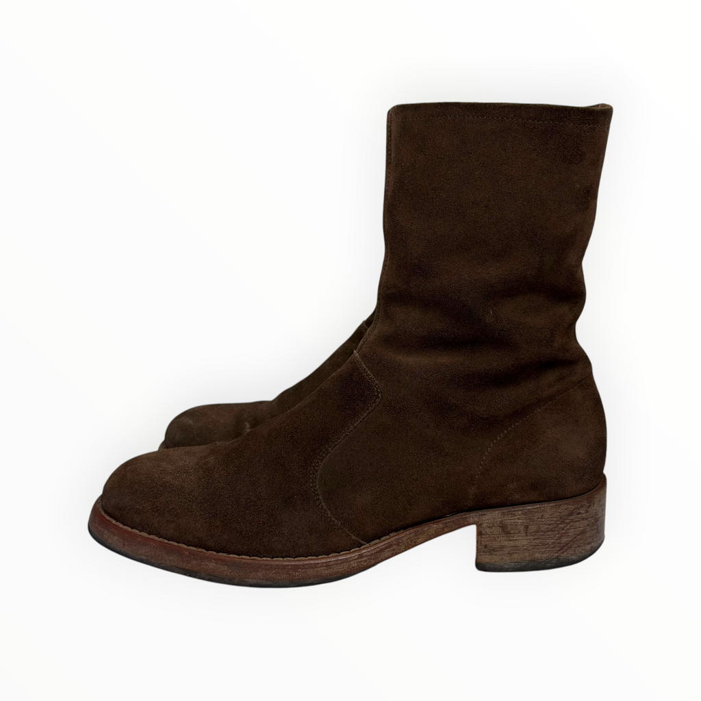 Maison Margiela Dark Brown Suede  Campus Boots