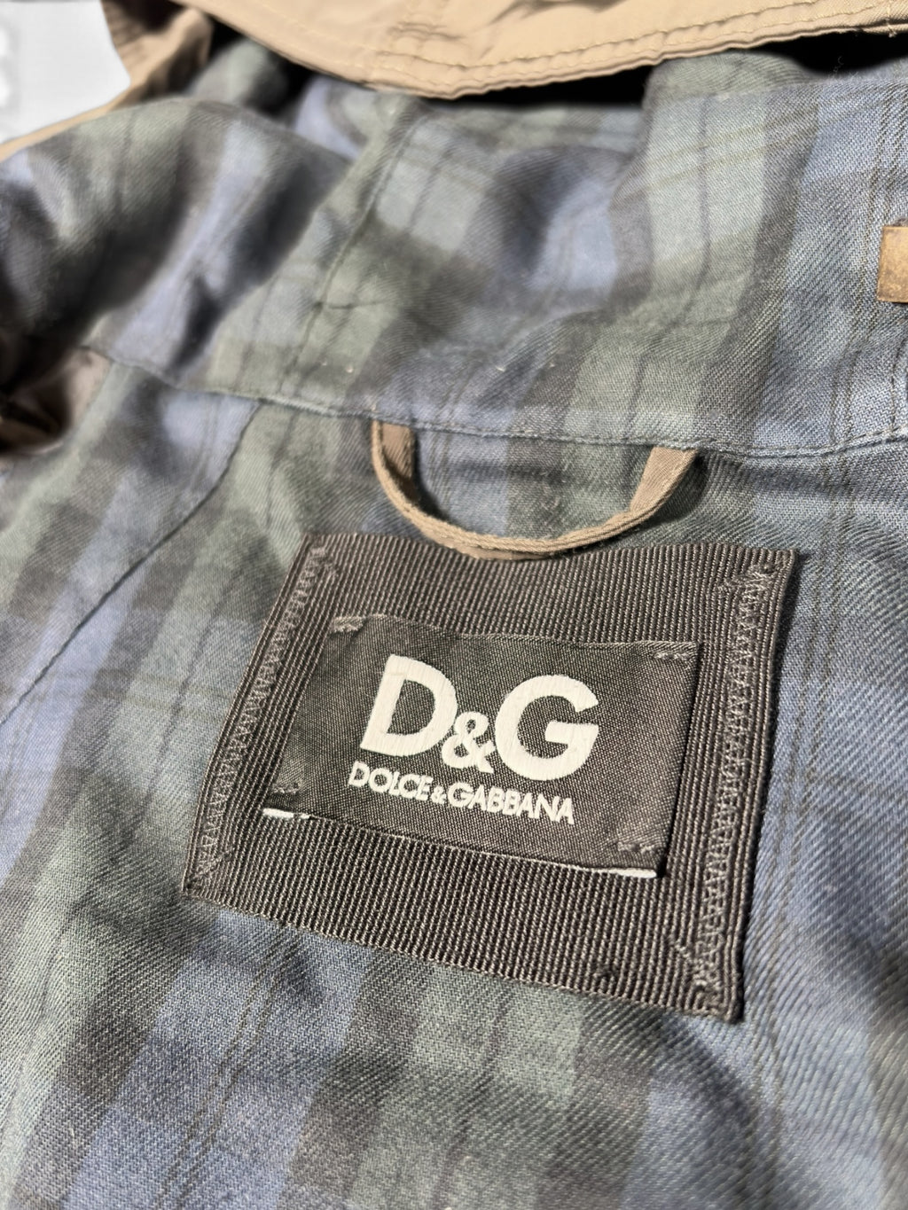 Dolce & Gabbana Khaki Utility Hooded Parka