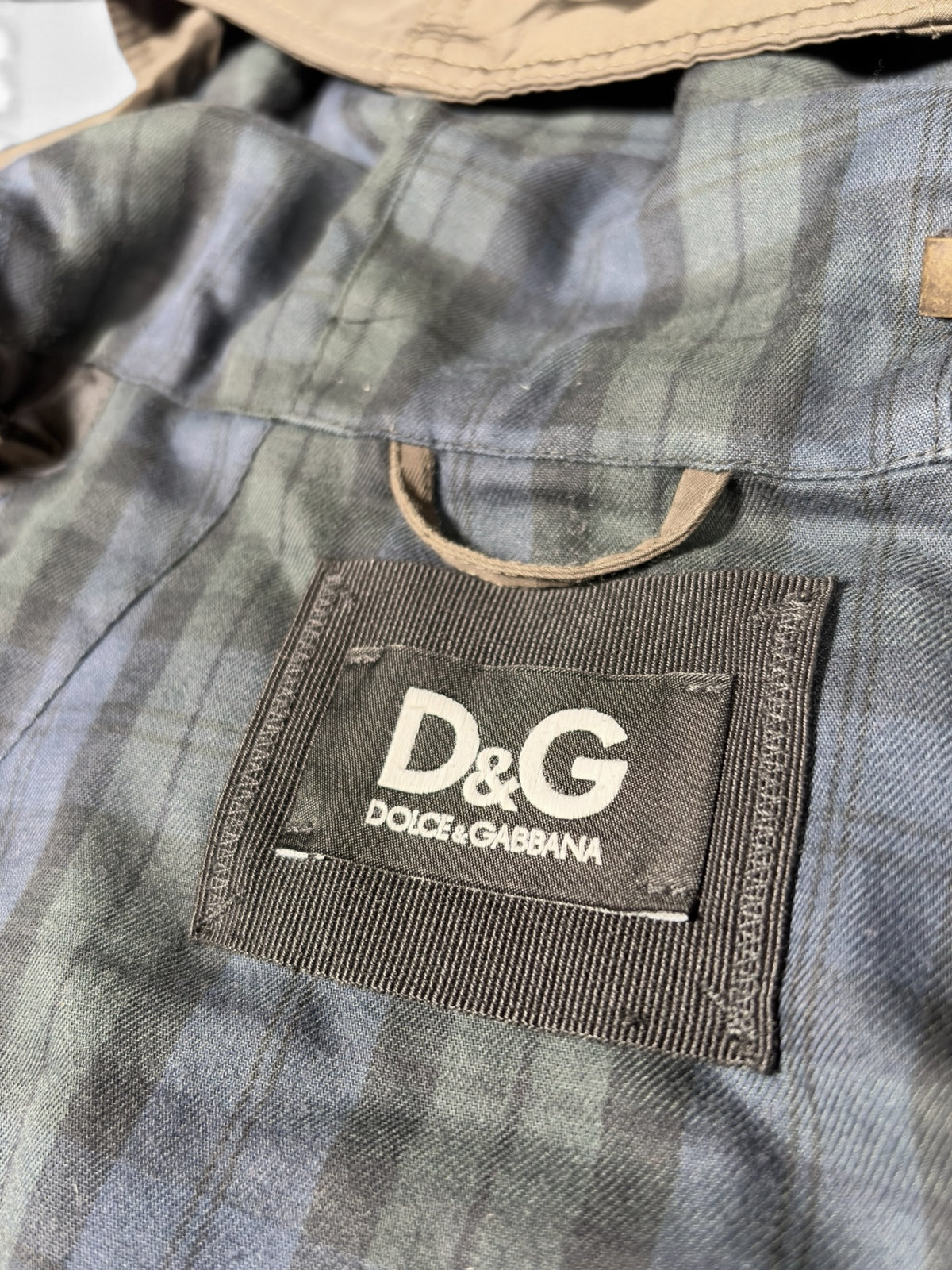 Dolce & Gabbana Khaki Utility Hooded Parka