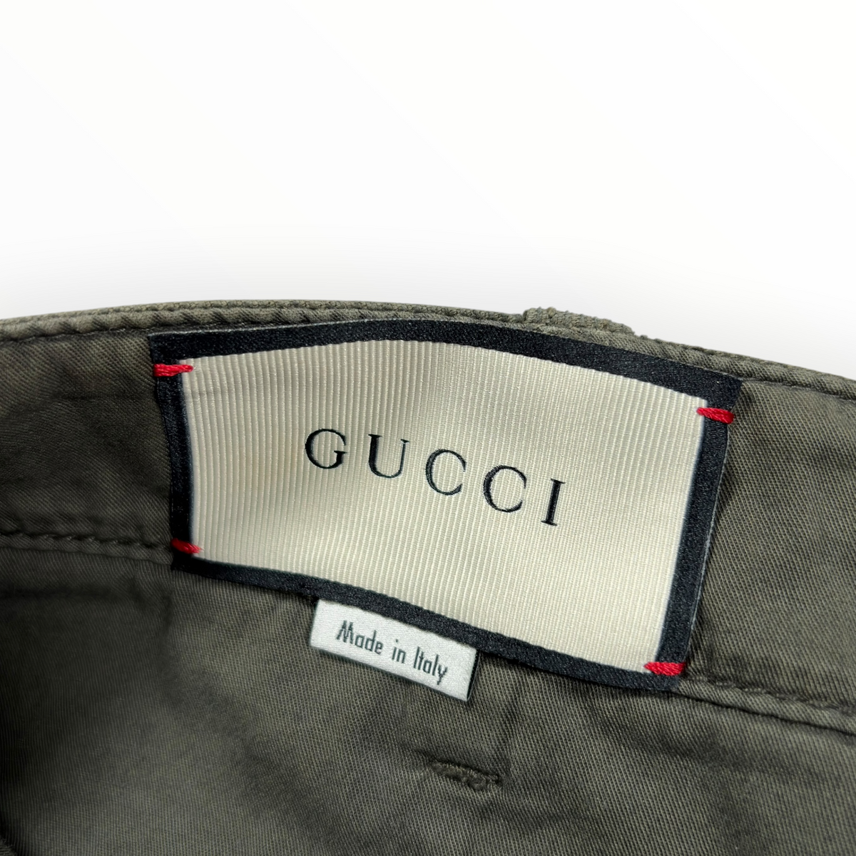 Gucci 2017 Wolf Embroidered Corduroy Trousers