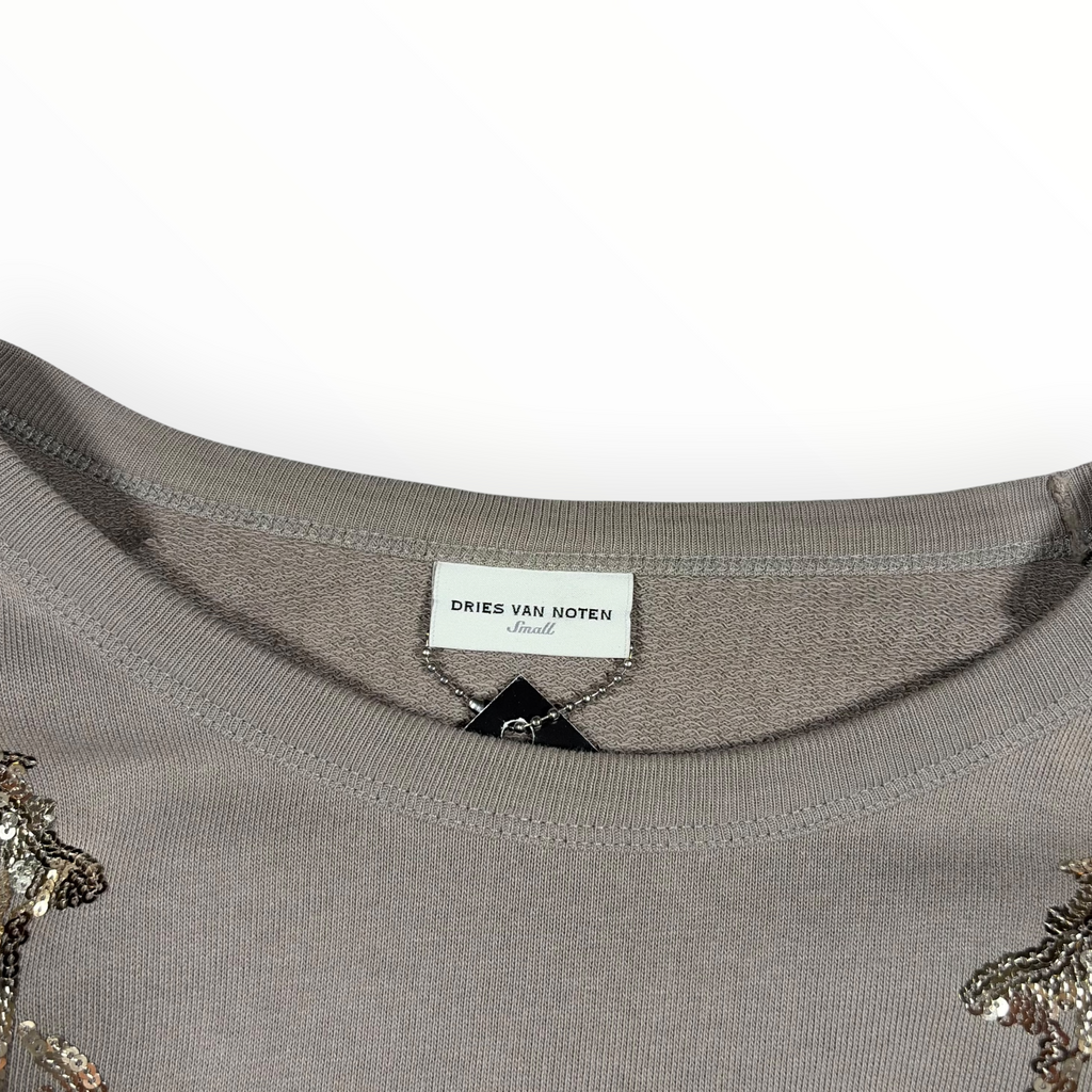 Dries Van Noten Sequin Embroidered Sweatshirt