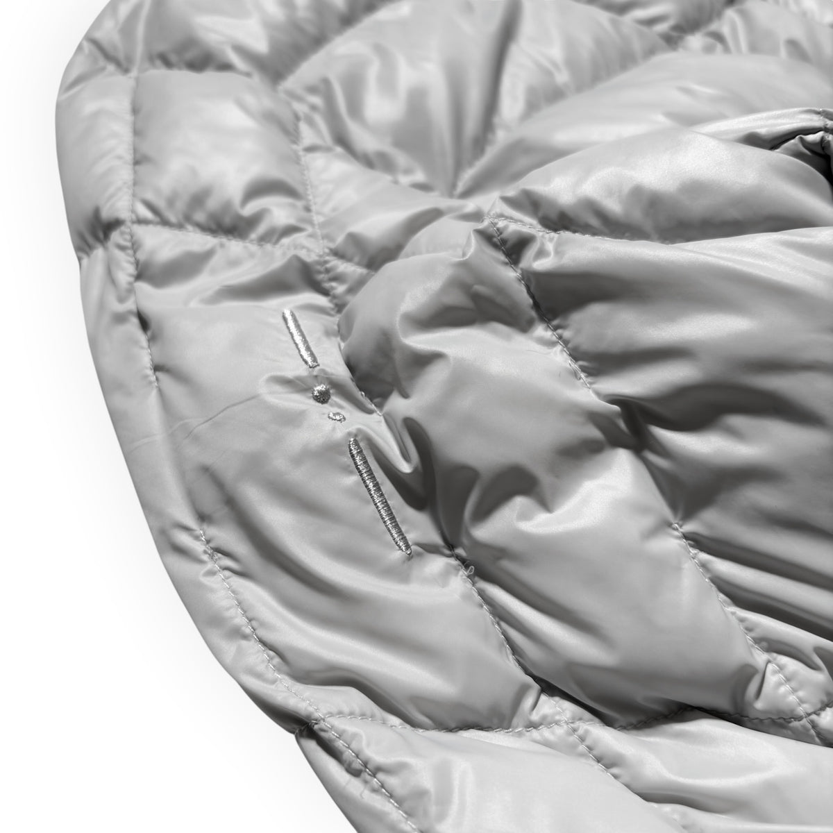 J.L-A.L Light Grey Quilted Puffer Jacket