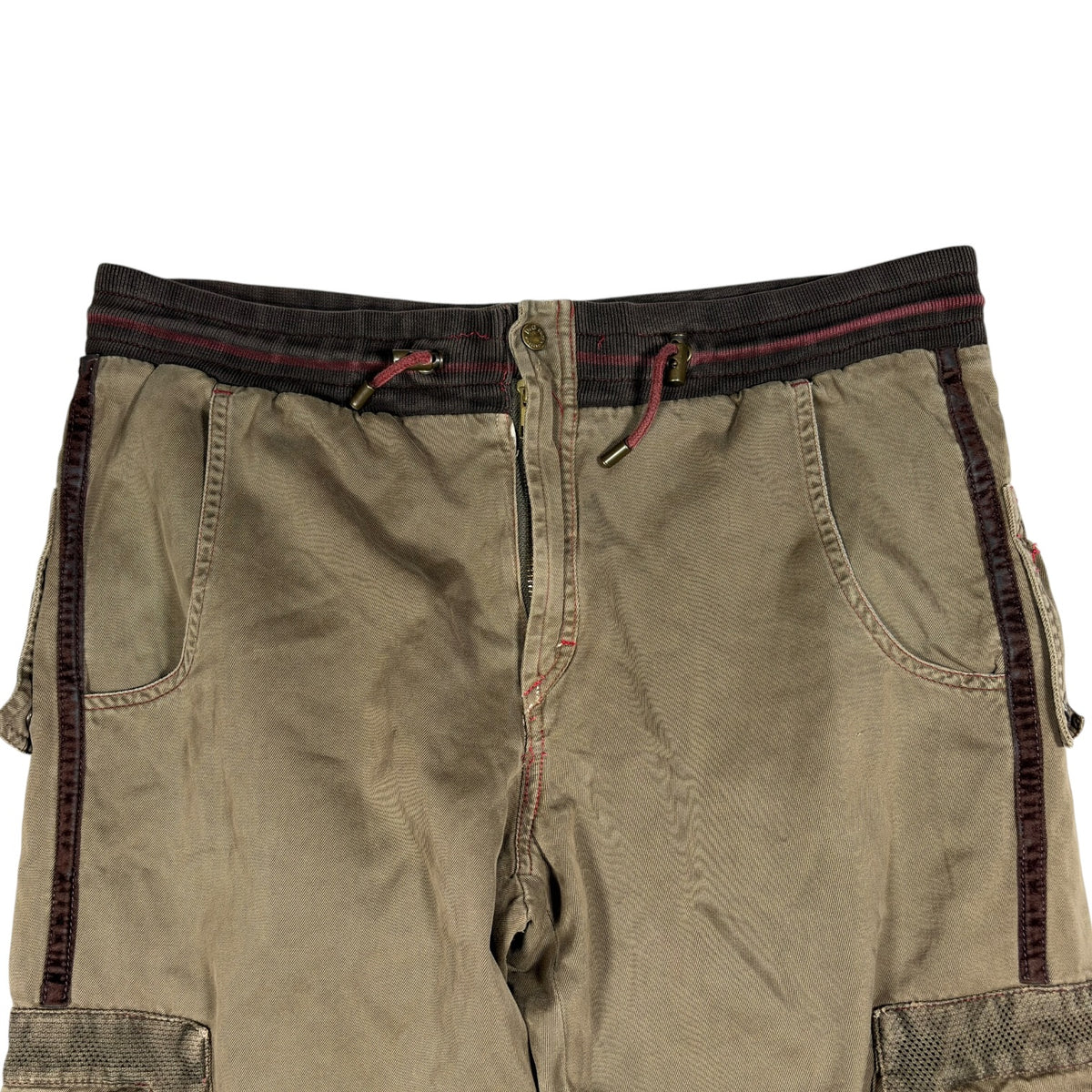 Dolce & Gabbana Olive Green Multi-Pocket Cargo Trousers