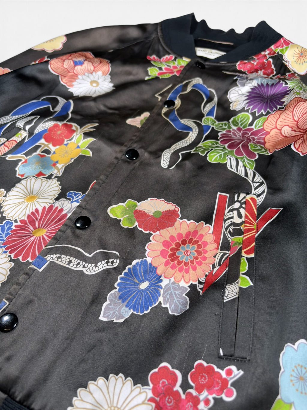 Saint Laurent SS16 Japanese Souvenir Teddy Jacket