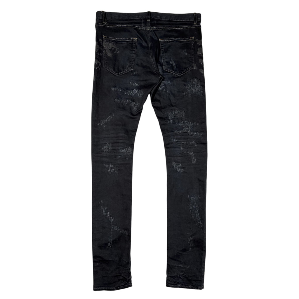 Saint Laurent Paris AW13 Oil Stain Scab Denim Jeans