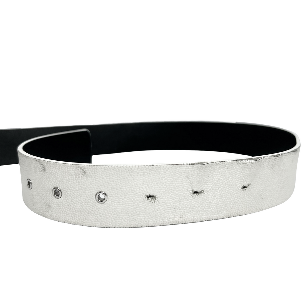 Chanel 2002 CC Logo Leather Belt
