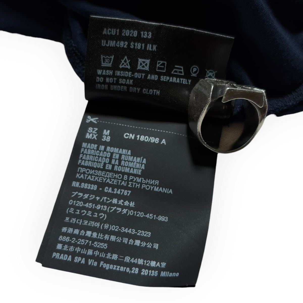 Prada Triangle Logo Back Patch T-Shirt