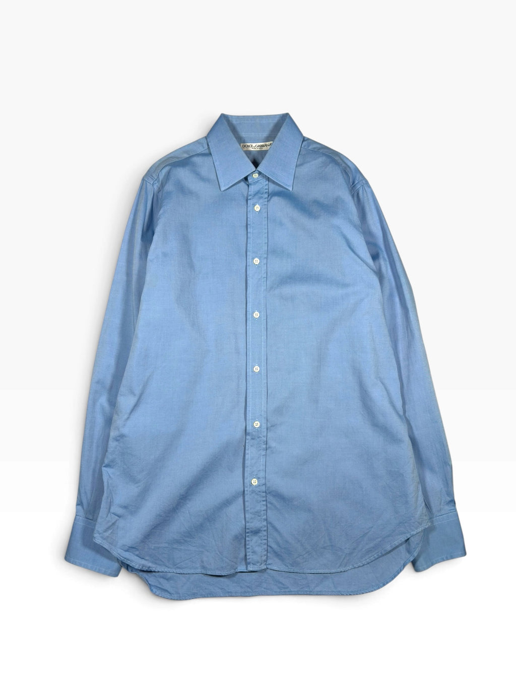 Dolce & Gabbana Blue Cotton Shirt