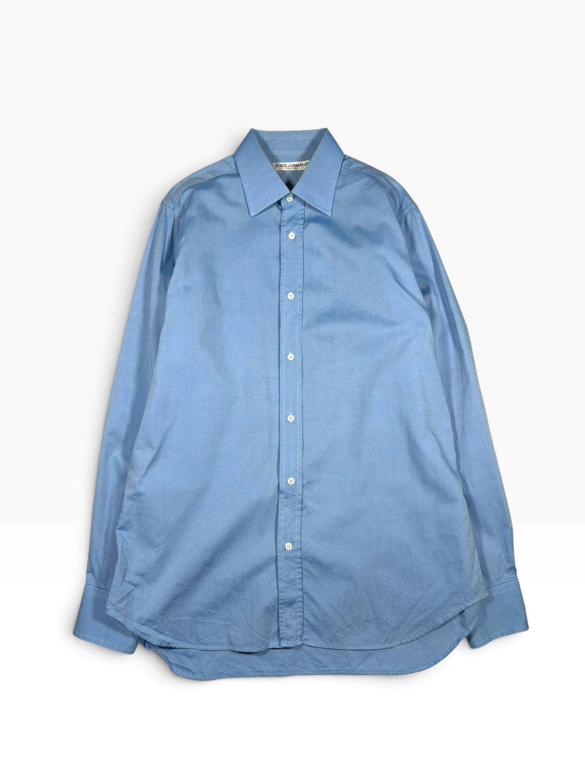 Dolce & Gabbana Blue Cotton Shirt