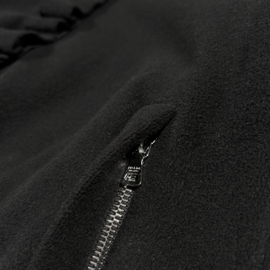 Prada Sport 2008 Ruffle-Trim Fleece Jacket