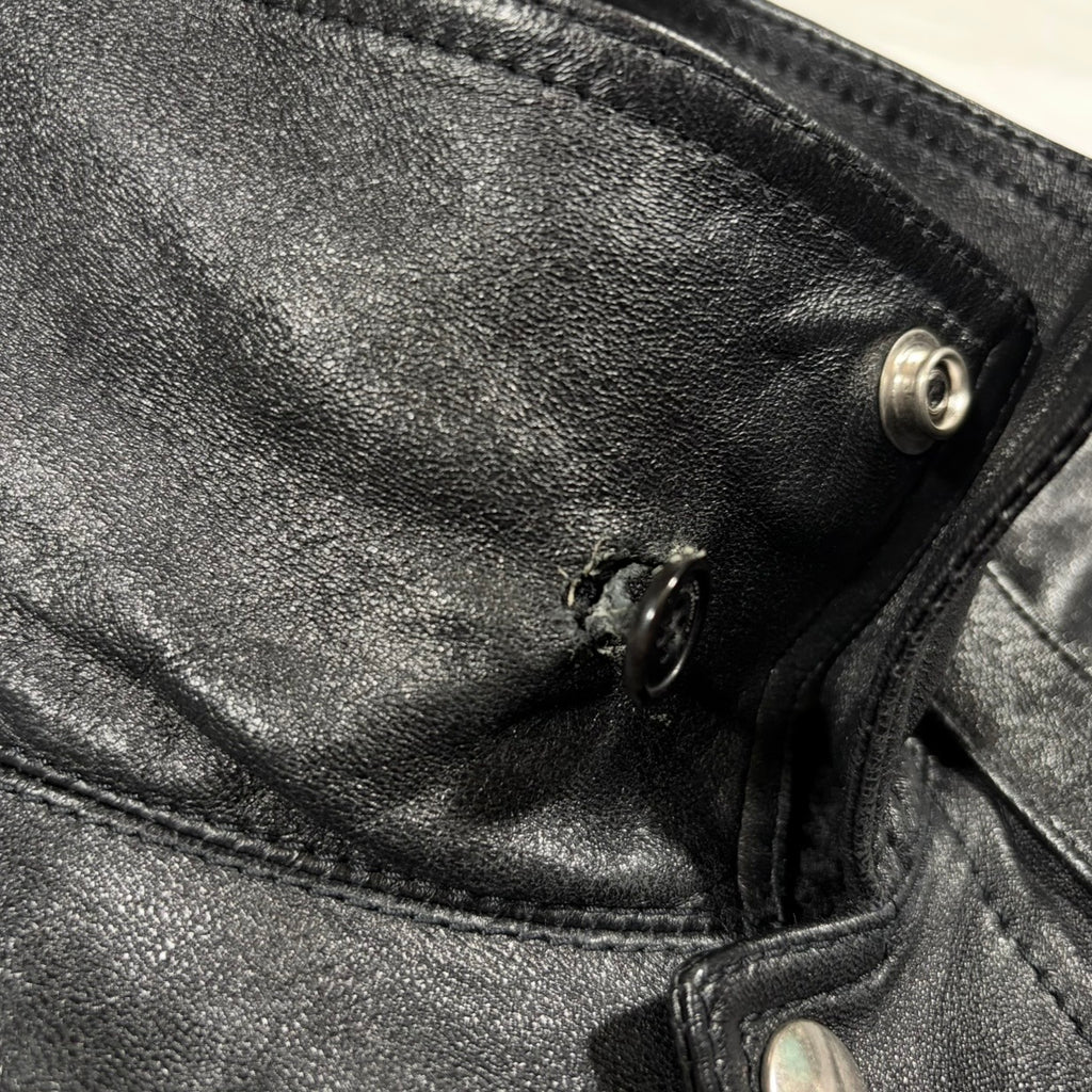 Saint Laurent Paris FW15 Shearling-Lined Leather Flight Jacket