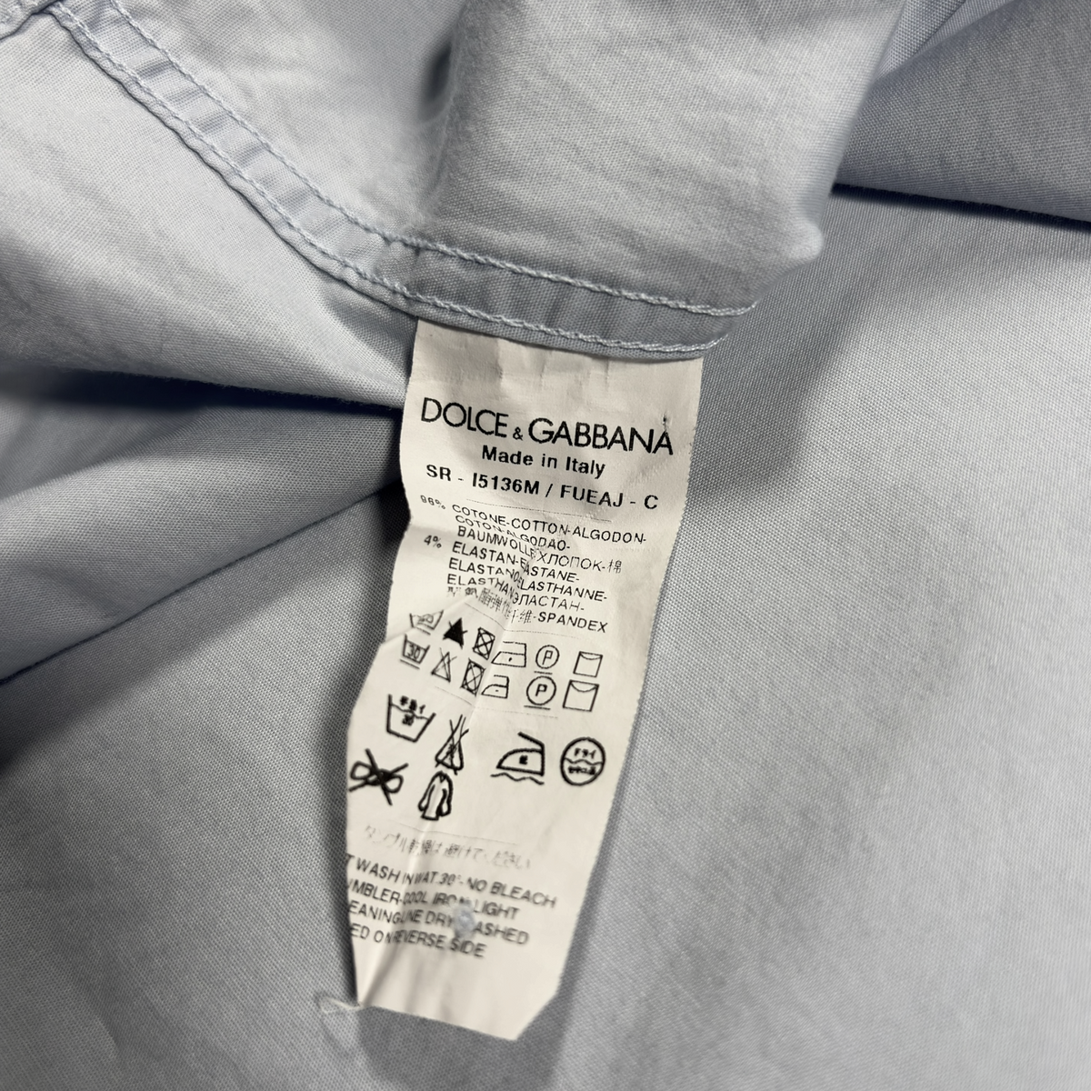 Dolce & Gabbana Gold Slim Fit Dress Shirt