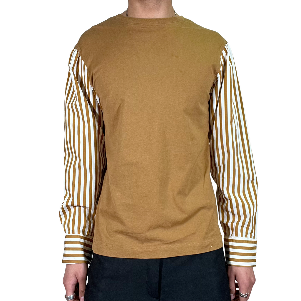 Dries Van Noten Contrasting Striped Sleeve Top