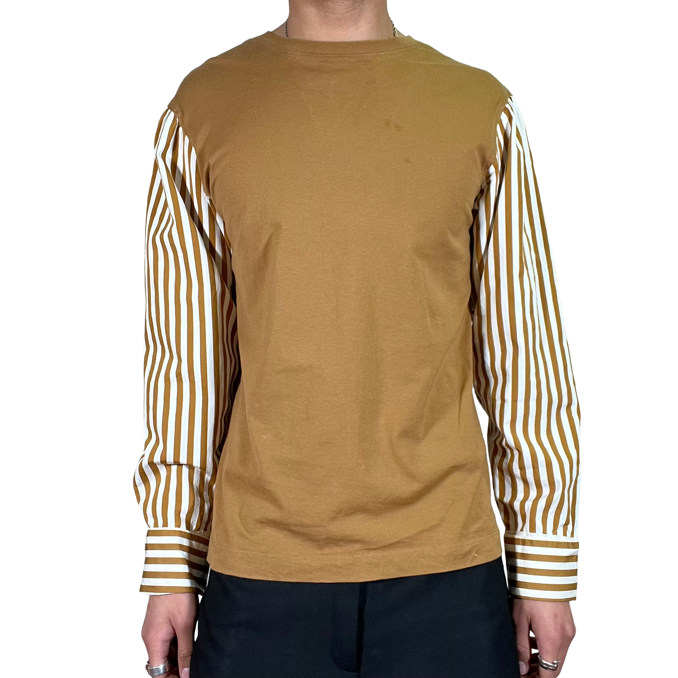 Dries Van Noten Contrasting Striped Sleeve Top