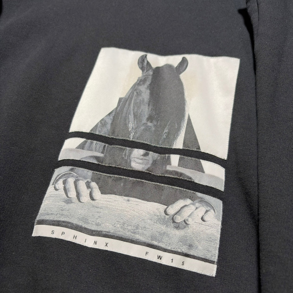 Rick Owens DRKSHDW "Sphinx" FW15 Horse Graphic Sweatshirt
