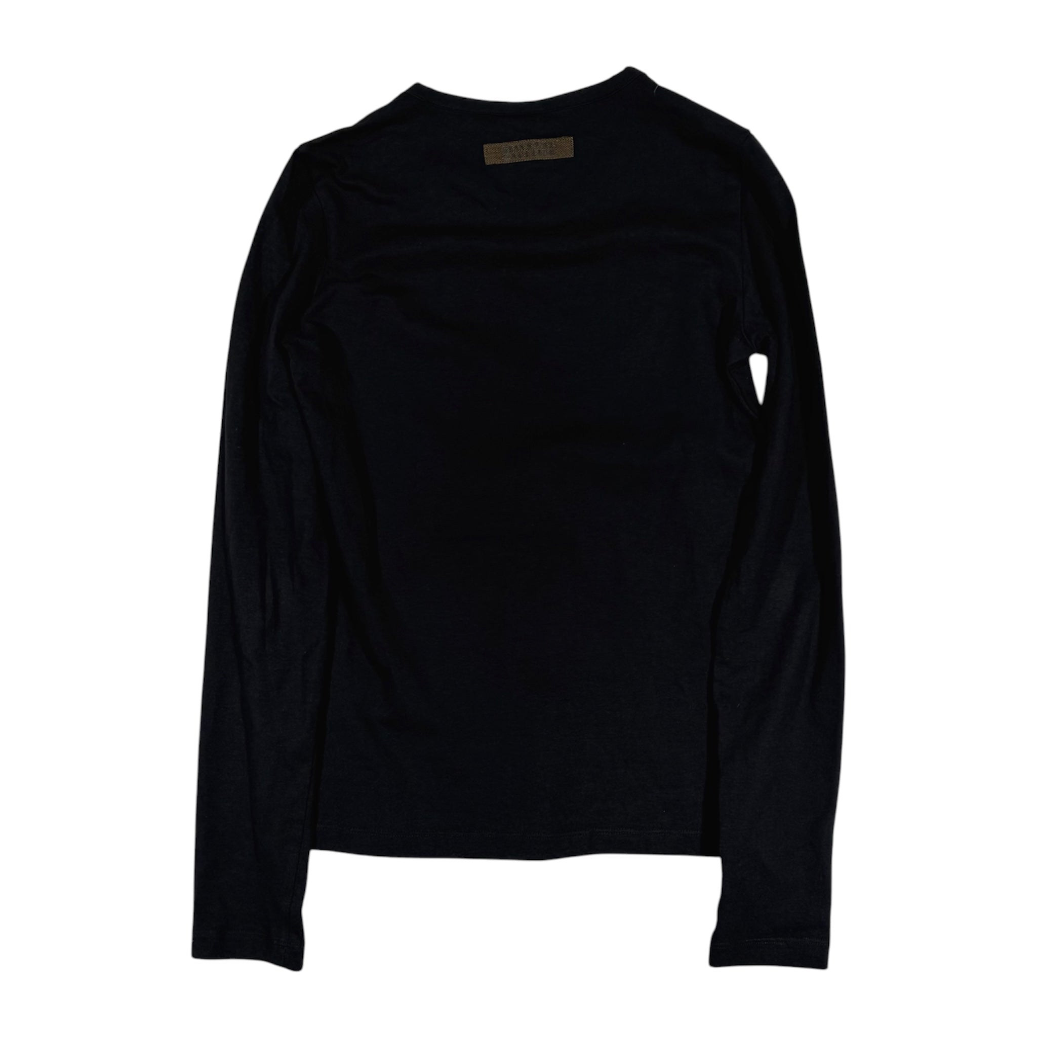 Jean's Paul Gaultier Rhinestone Logo Long Sleeve