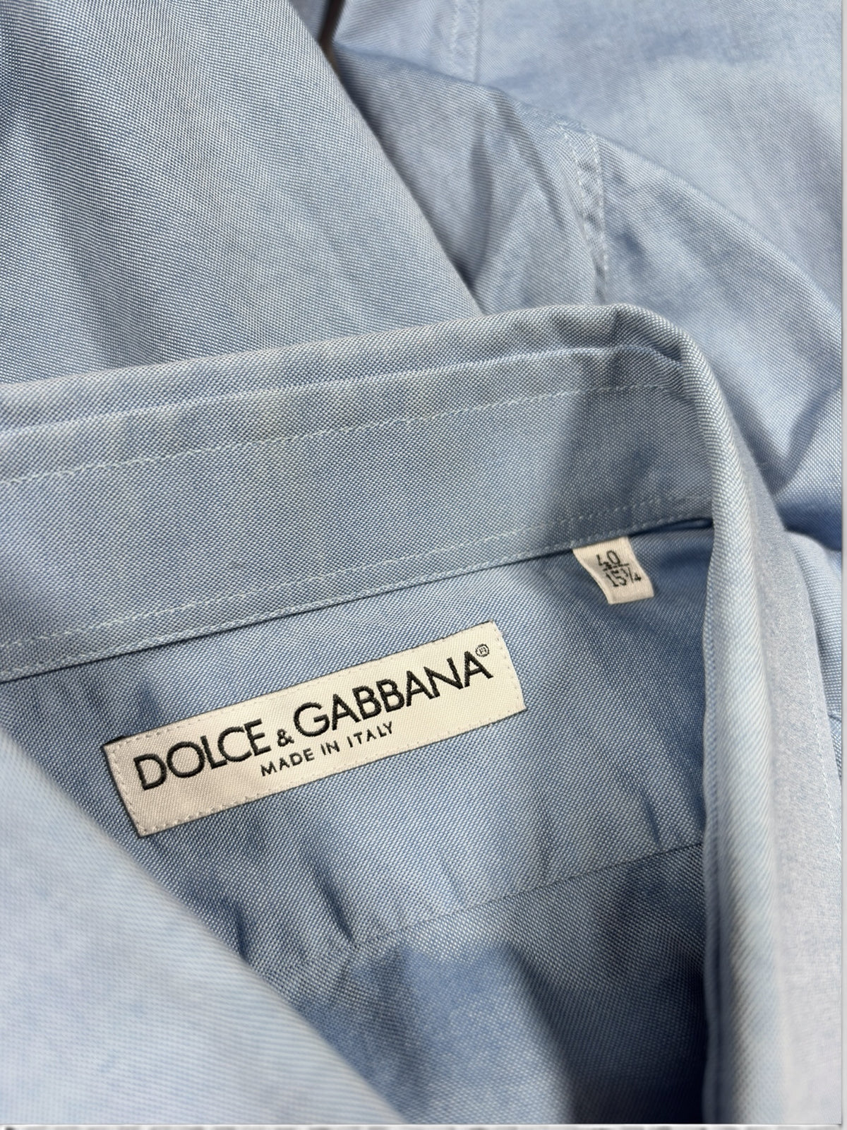Dolce & Gabbana Blue Cotton Shirt