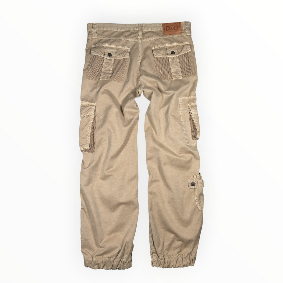 Dolce & Gabbana SS03 Mesh-Panel Cargo Trousers