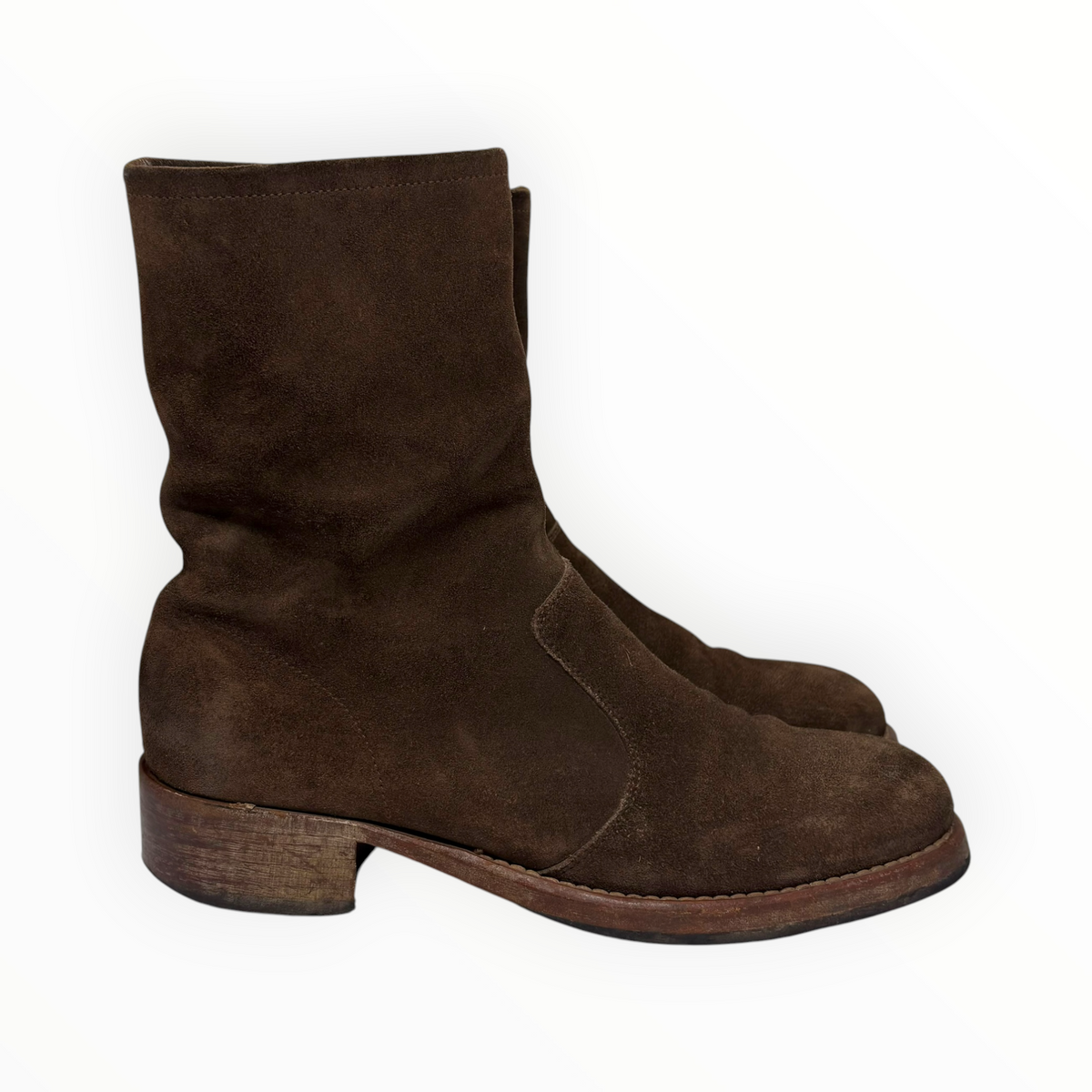 Maison Margiela Dark Brown Suede  Campus Boots