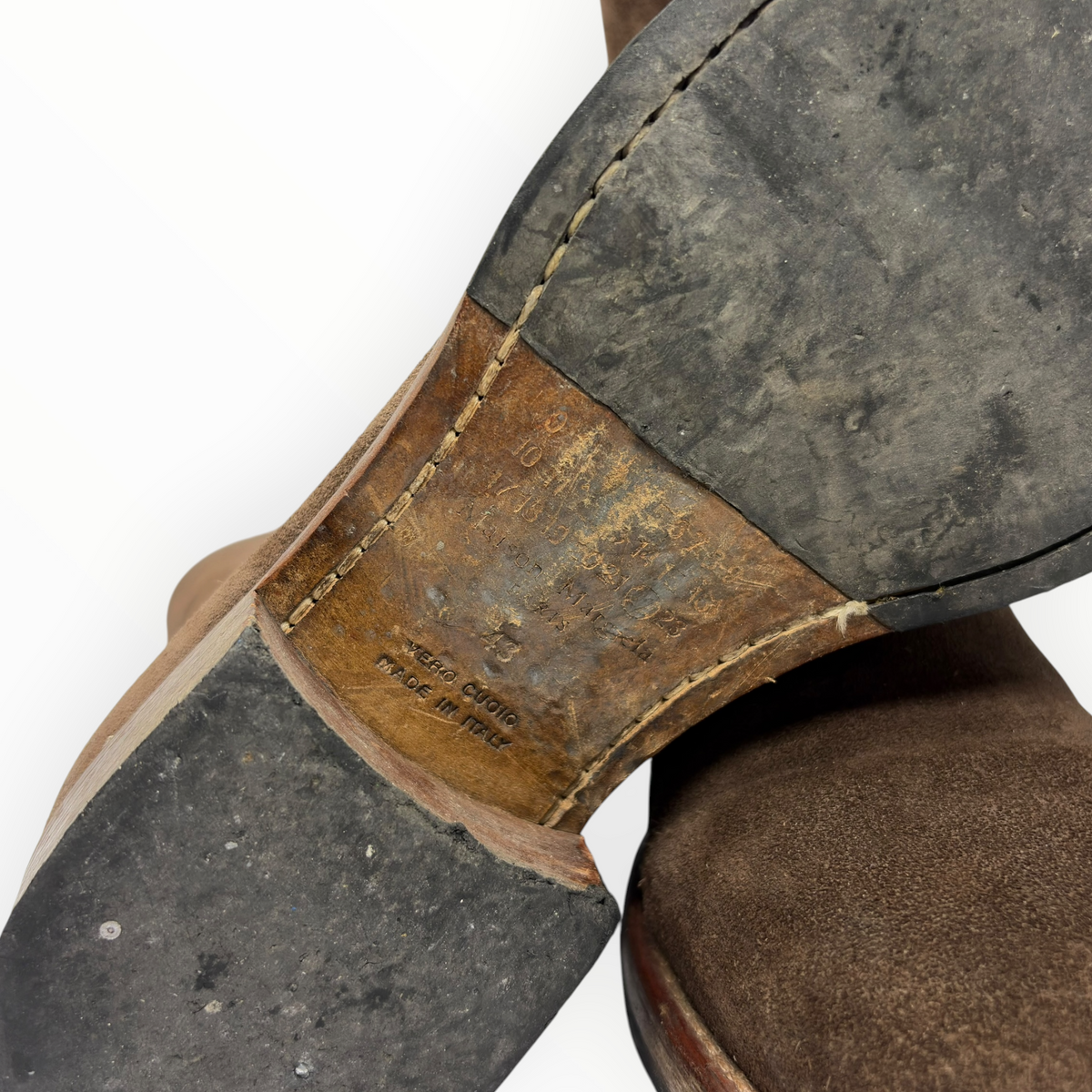 Maison Margiela Dark Brown Suede  Campus Boots