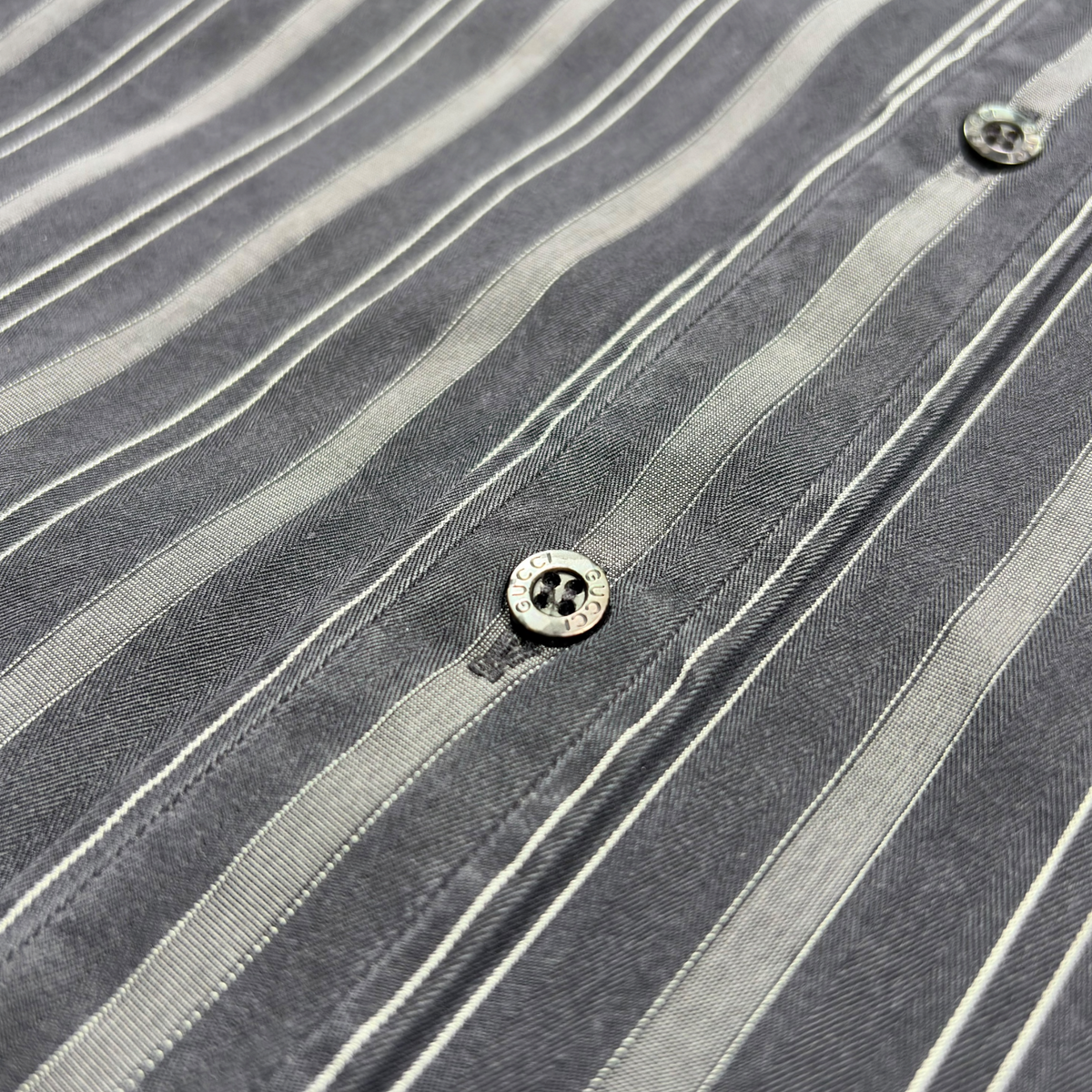 Gucci 2000s Striped Dress Shirt