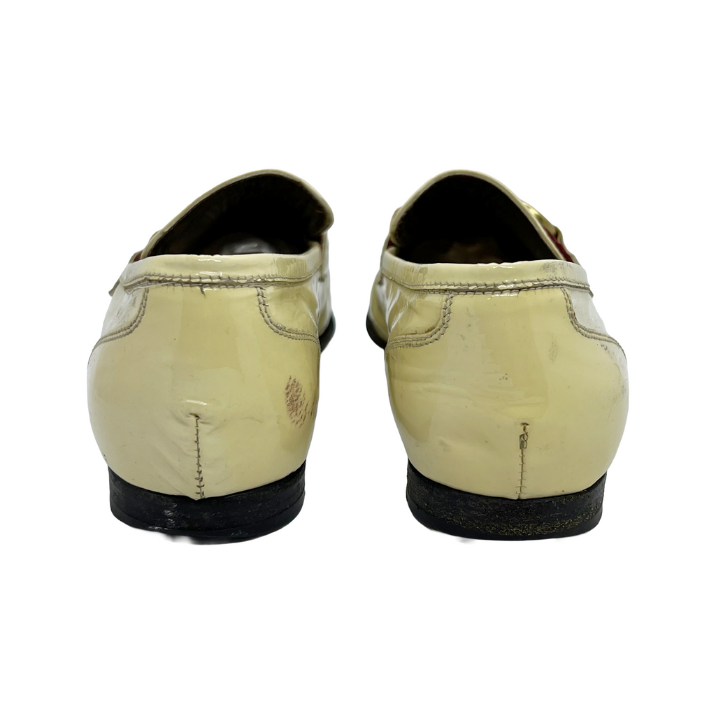 Gucci Horsebit White Loafers