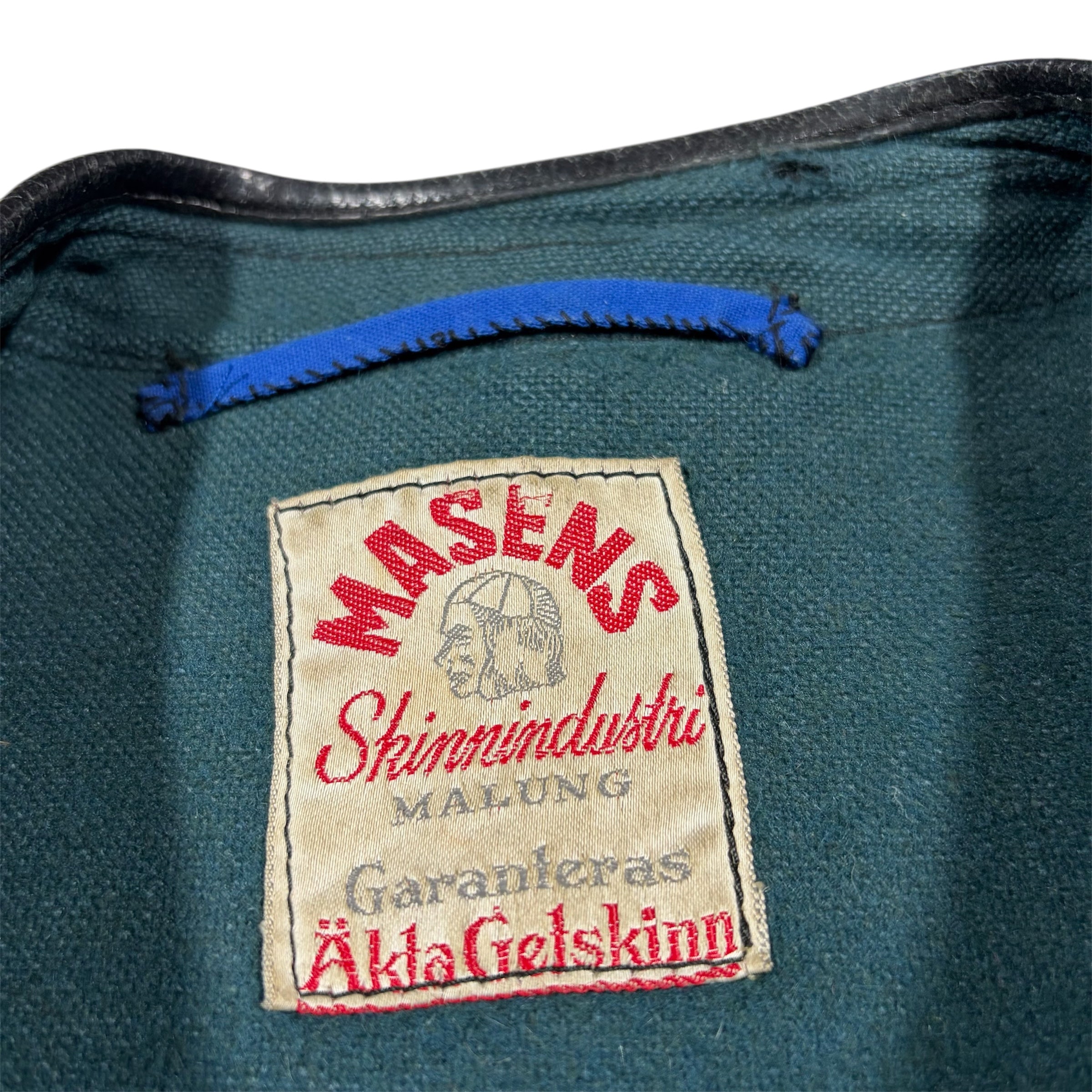 Vintage 30s–40s Masens Skinnindustri Goatskin Leather Jacket