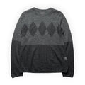 Number (N)ine Argyle Panel Mohair Blend Sweater