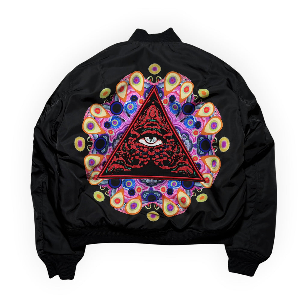 Givenchy FW17 Real Eyes Patch Bomber Jacket