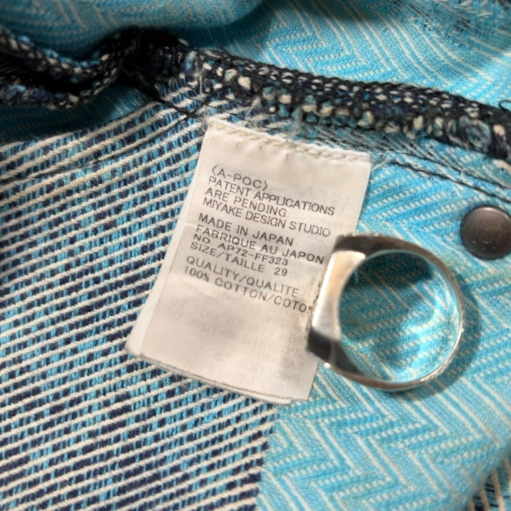 Issey Miyake A-POC Skeleton Jacquard Denim Jeans