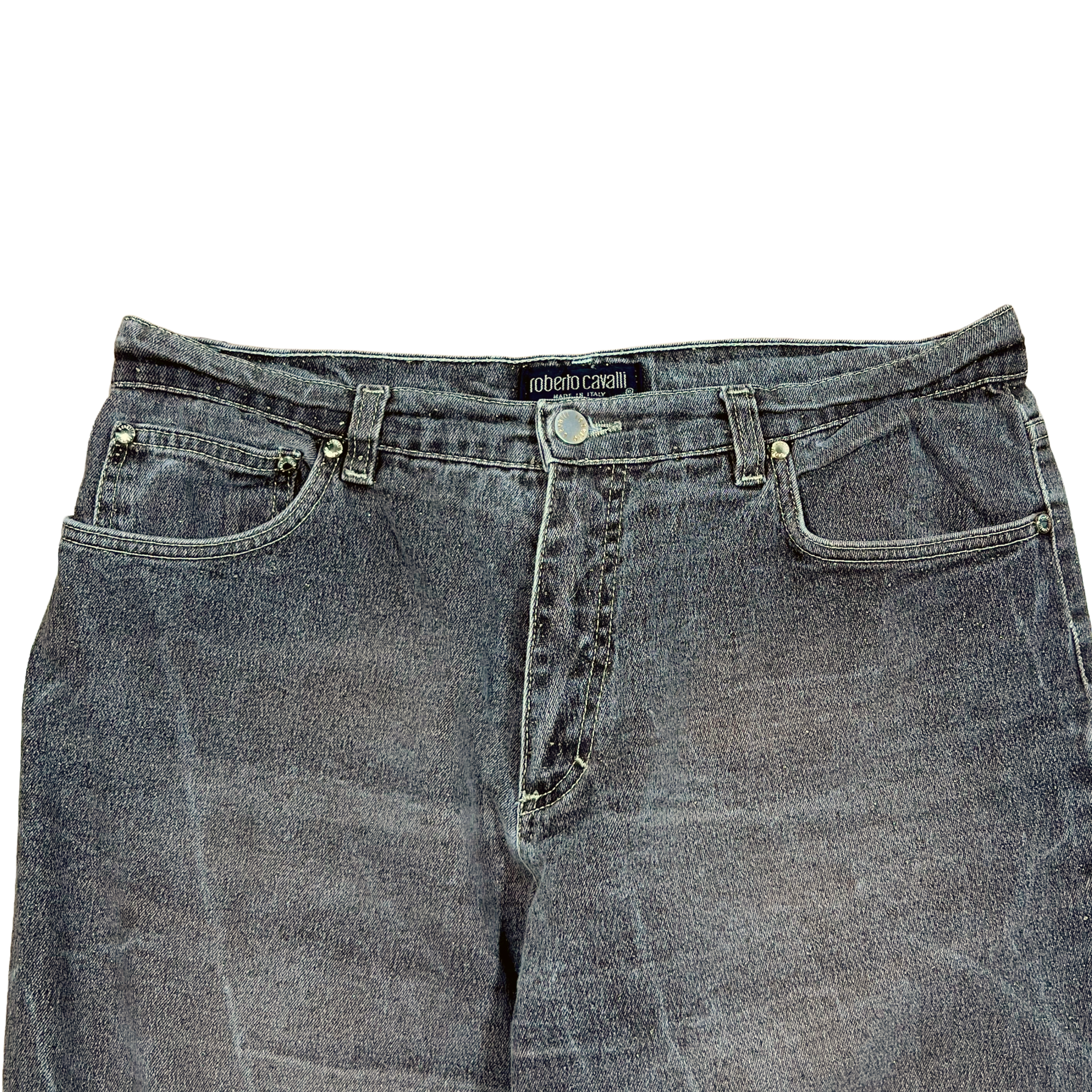 Roberto Cavalli Gold Thread Jeans