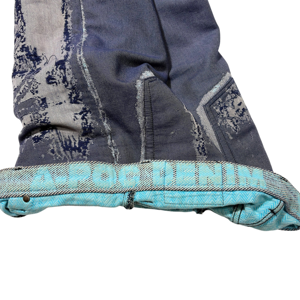 Issey Miyake A-POC Skeleton Jacquard Denim Jeans