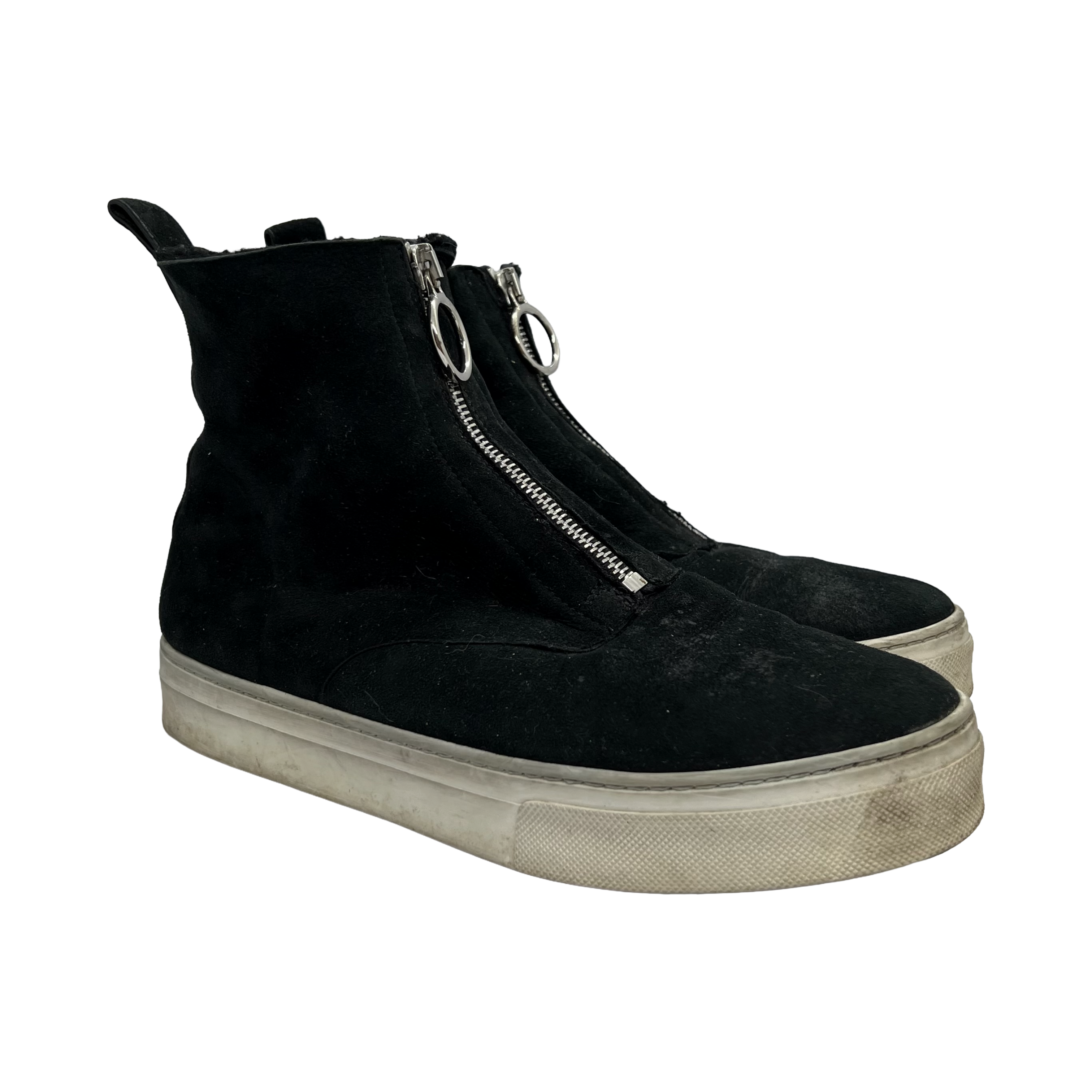 Celine "Phoebe Philo" Front Zip Suede Sneakers