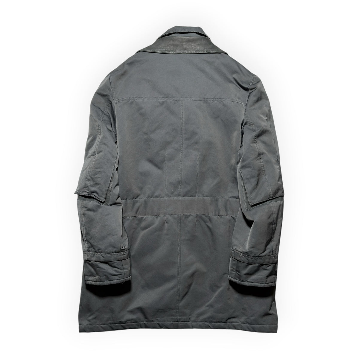 Versace Jeans Couture Leather-Trimmed Buckled Utility Parka