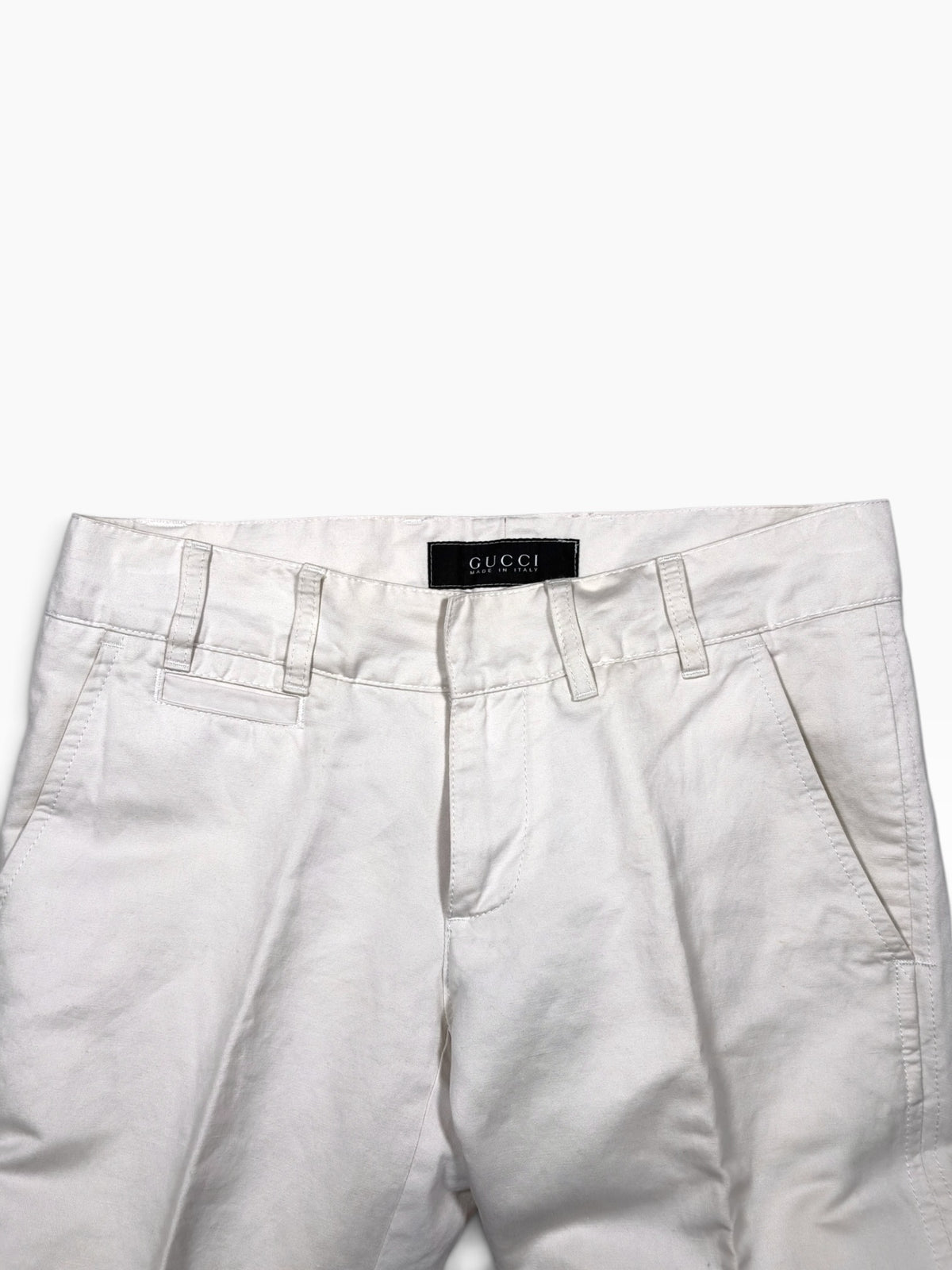 Gucci Straight Cotton Chino Trousers