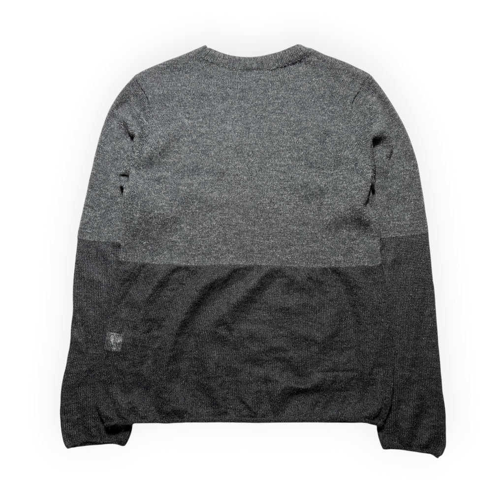 Number (N)ine Argyle Panel Mohair Blend Sweater