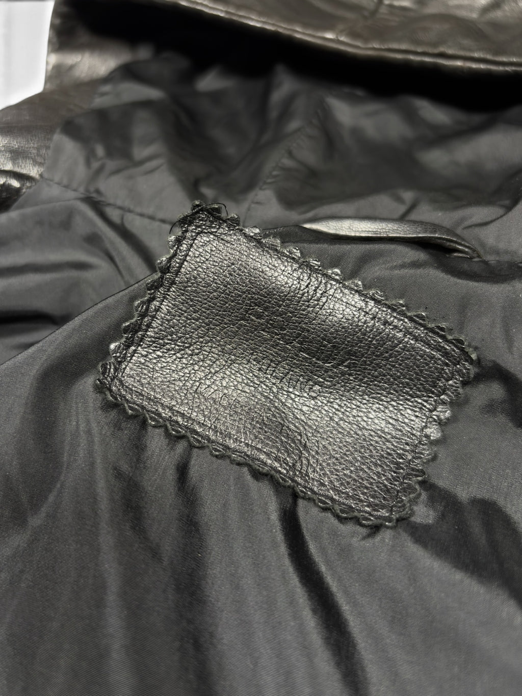 Prada Black Hooded Leather Jacket