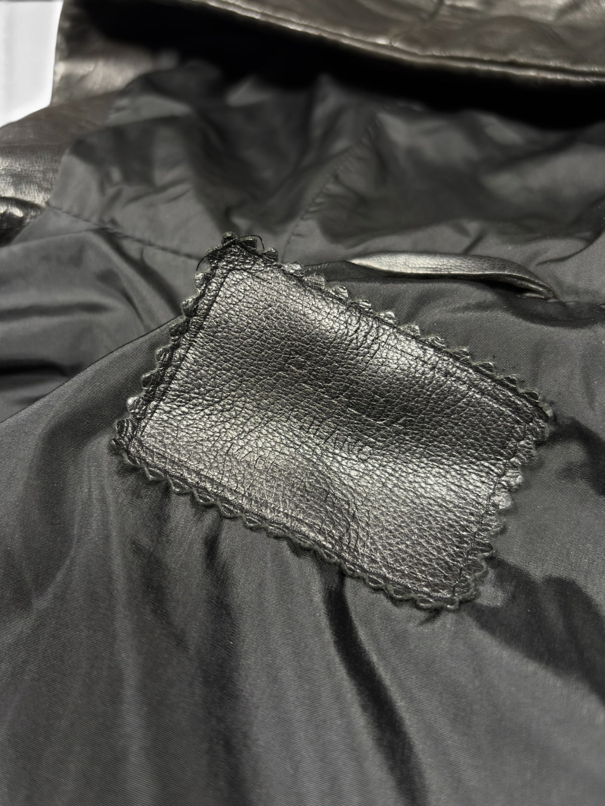 Prada Black Hooded Leather Jacket
