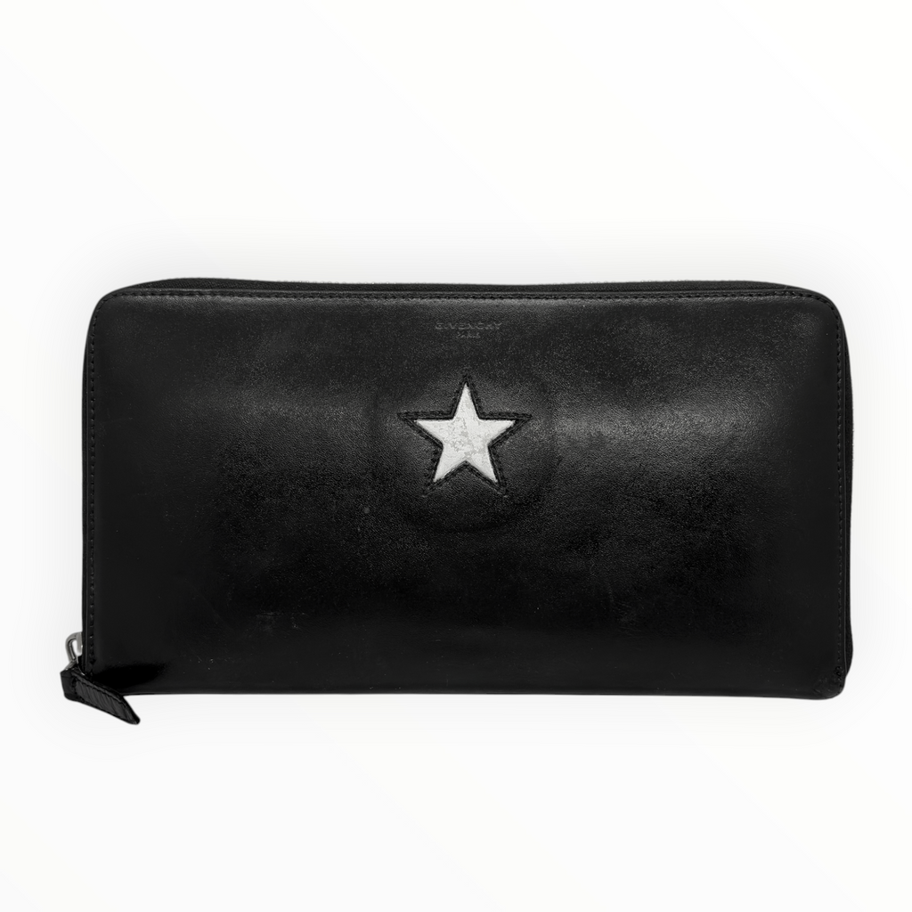 Givenchy Star Embossed Zip-Around Travel Wallet