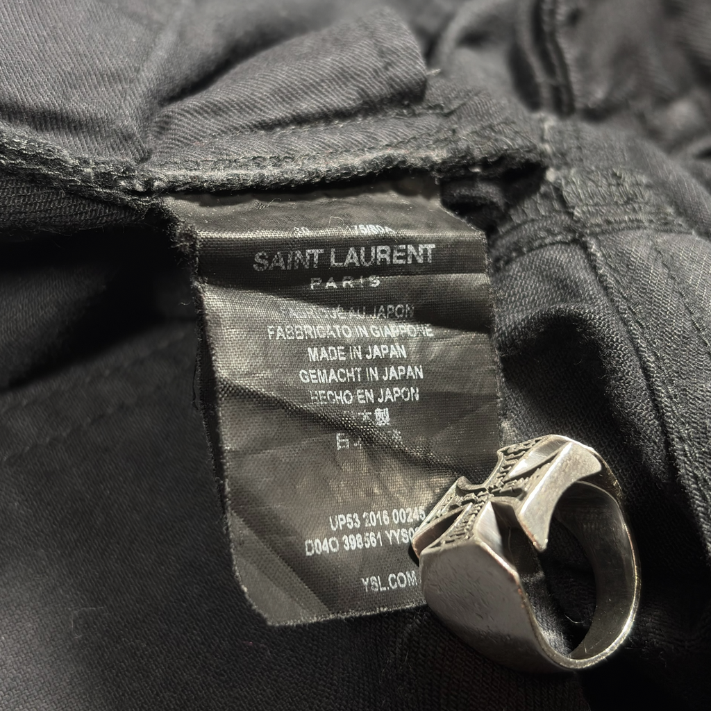 Saint Laurent 2016 D02 Knee-Slit Jeans
